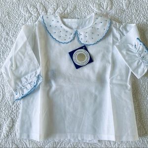 Papo d’Anjo Baby Blouse Size 3 Months NWT